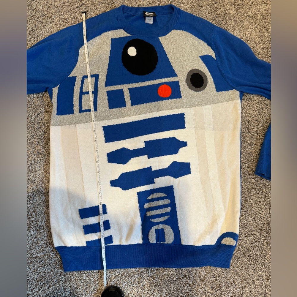 Star Wars R2D2 Pullover Crew Sweater. - Picture 2 of 11